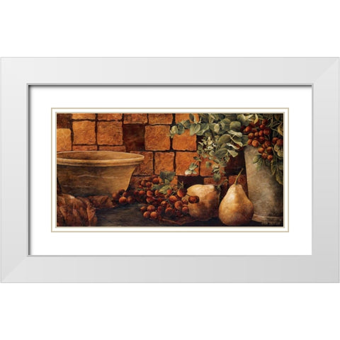 Tiled Still Life II White Modern Wood Framed Art Print with Double Matting by Thompson, Linda