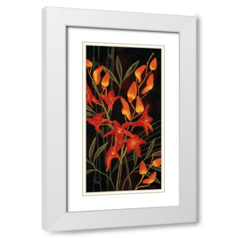 Tropical Glow White Modern Wood Framed Art Print with Double Matting by St. Amant, Yvette