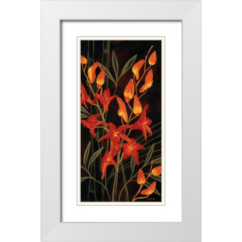 Tropical Glow White Modern Wood Framed Art Print with Double Matting by St. Amant, Yvette