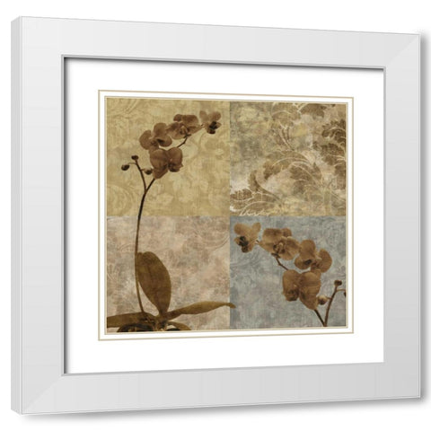 Heirloom I White Modern Wood Framed Art Print with Double Matting by Mallett, Keith