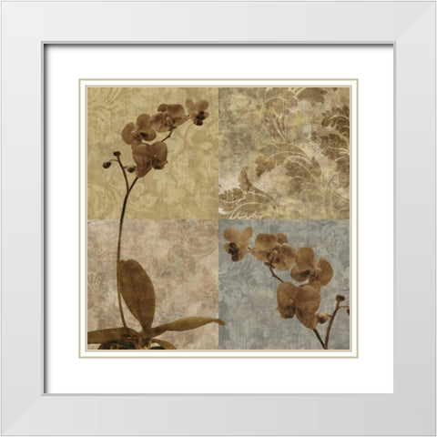Heirloom I White Modern Wood Framed Art Print with Double Matting by Mallett, Keith