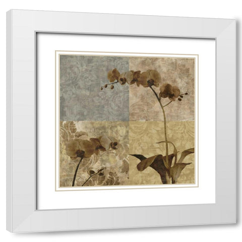 Heirloom II White Modern Wood Framed Art Print with Double Matting by Mallett, Keith