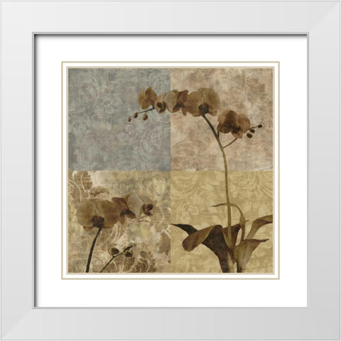 Heirloom II White Modern Wood Framed Art Print with Double Matting by Mallett, Keith