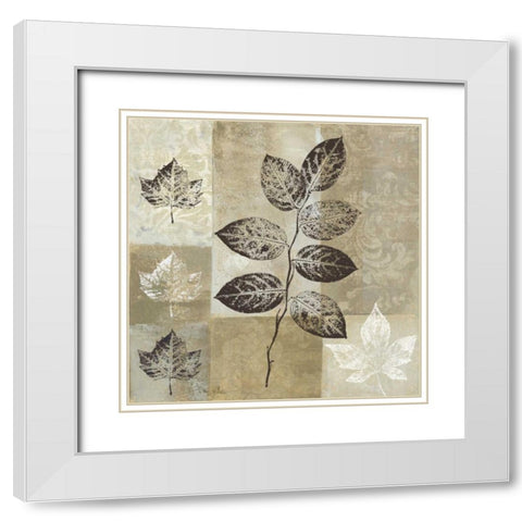 Essence of Nature I White Modern Wood Framed Art Print with Double Matting by Mallett, Keith