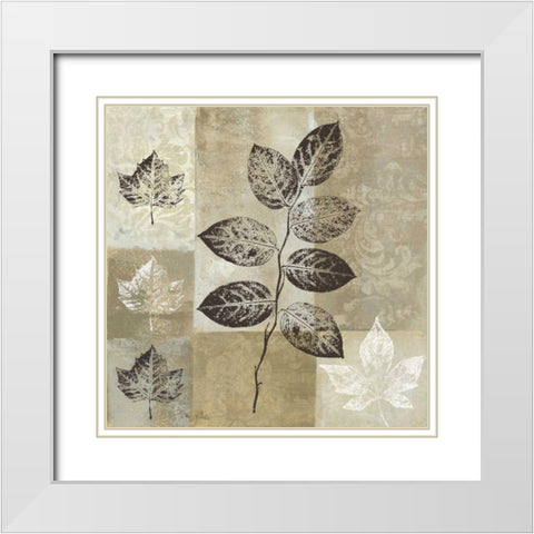 Essence of Nature I White Modern Wood Framed Art Print with Double Matting by Mallett, Keith