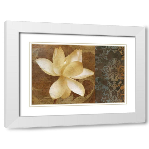 Lettre DAmour I White Modern Wood Framed Art Print with Double Matting by Mallett, Keith