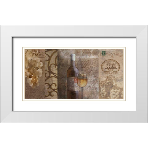 Vintage I White Modern Wood Framed Art Print with Double Matting by Mallett, Keith