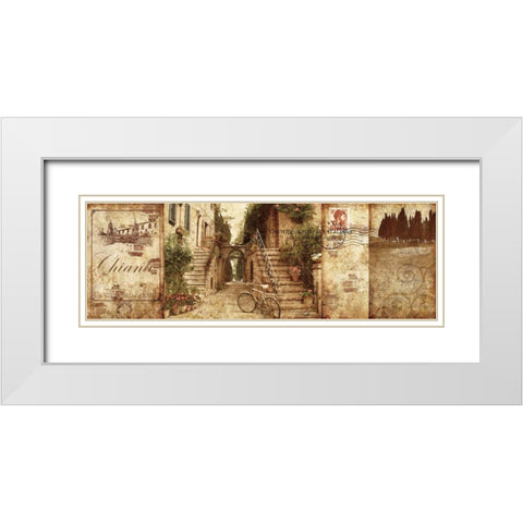 Tuscany White Modern Wood Framed Art Print with Double Matting by Mallett, Keith