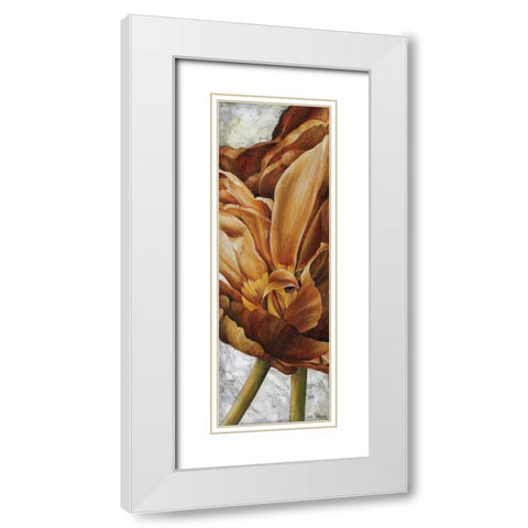 Single Appeal II White Modern Wood Framed Art Print with Double Matting by Thompson, Linda
