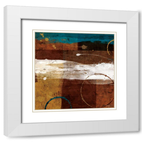 Veritas White Modern Wood Framed Art Print with Double Matting by Mallett, Keith