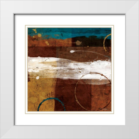 Veritas White Modern Wood Framed Art Print with Double Matting by Mallett, Keith