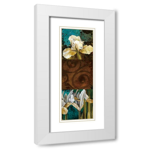 From My Garden I White Modern Wood Framed Art Print with Double Matting by Thompson, Linda