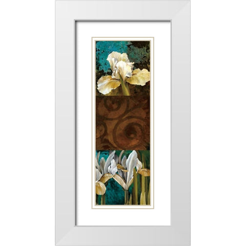 From My Garden I White Modern Wood Framed Art Print with Double Matting by Thompson, Linda