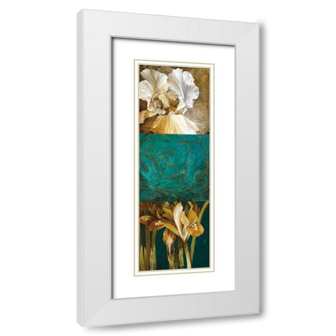From My Garden II White Modern Wood Framed Art Print with Double Matting by Thompson, Linda