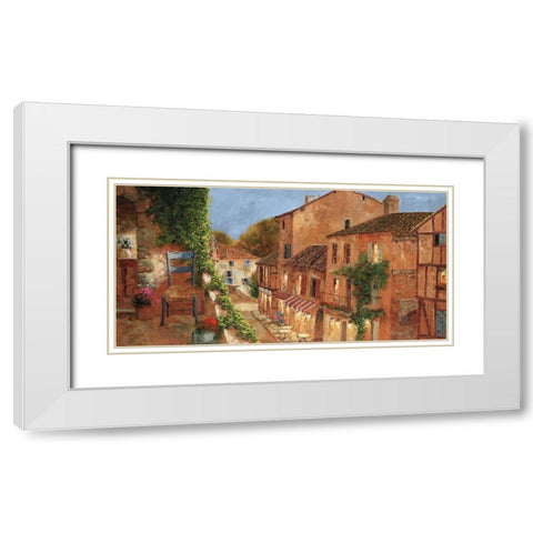 My Balcony White Modern Wood Framed Art Print with Double Matting by Archambault, Gilles