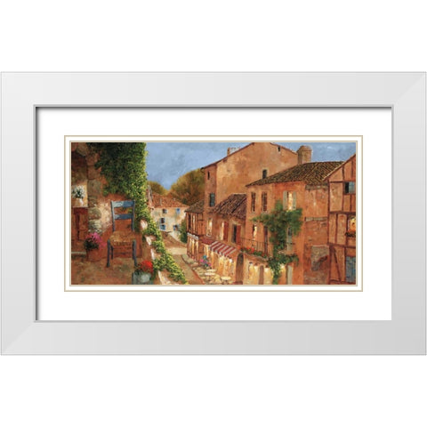 My Balcony White Modern Wood Framed Art Print with Double Matting by Archambault, Gilles