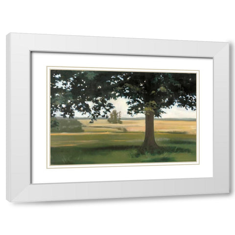 Hidden Pasture White Modern Wood Framed Art Print with Double Matting by Lightell, Megan