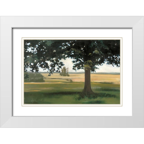 Hidden Pasture White Modern Wood Framed Art Print with Double Matting by Lightell, Megan