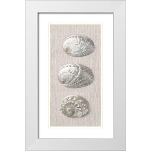 Opalescent I White Modern Wood Framed Art Print with Double Matting by Frank, Assaf