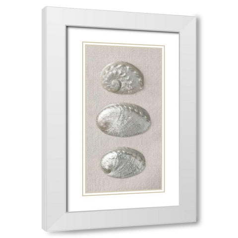 Opalescent II White Modern Wood Framed Art Print with Double Matting by Frank, Assaf