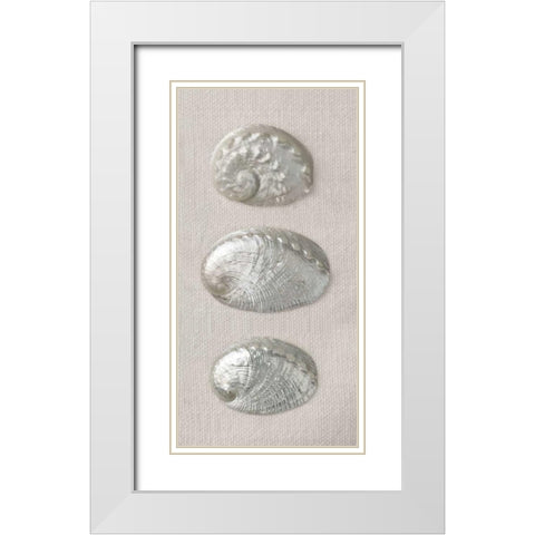 Opalescent II White Modern Wood Framed Art Print with Double Matting by Frank, Assaf
