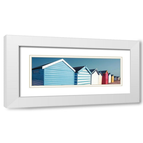 Beach Buddies White Modern Wood Framed Art Print with Double Matting by Frank, Assaf