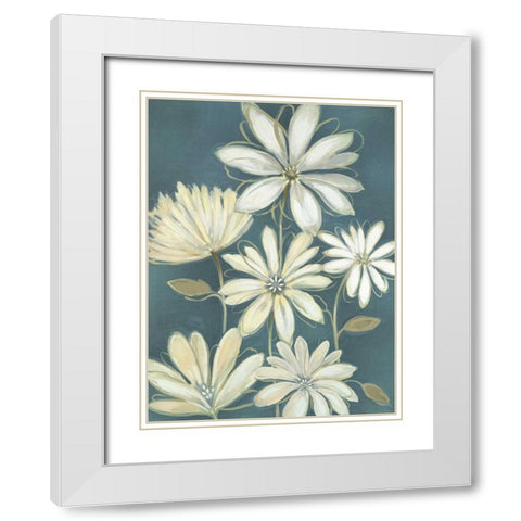 Opposites Attract I White Modern Wood Framed Art Print with Double Matting by Maria