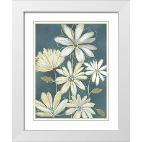 Opposites Attract I White Modern Wood Framed Art Print with Double Matting by Maria