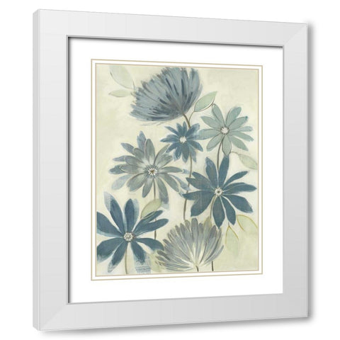 Opposites Attract I White Modern Wood Framed Art Print with Double Matting by Maria