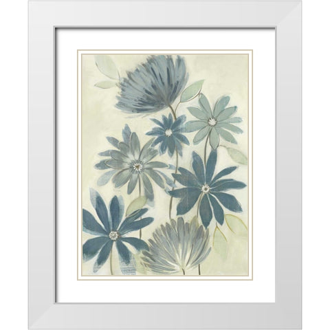 Opposites Attract I White Modern Wood Framed Art Print with Double Matting by Maria