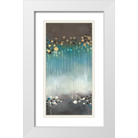 Spot of Rain I White Modern Wood Framed Art Print with Double Matting by Maitland, Laurie