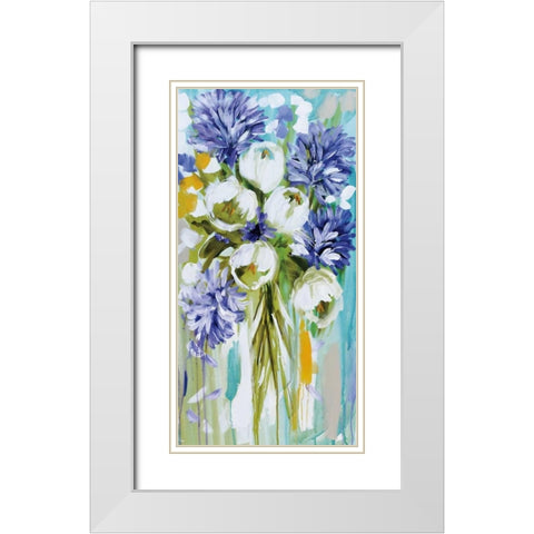Summer Glow White Modern Wood Framed Art Print with Double Matting by Brooks, Amanda J.
