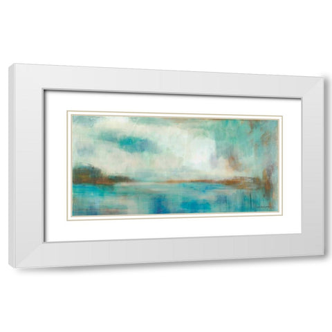 A Familiar Light White Modern Wood Framed Art Print with Double Matting by Parker, Karen Lorena