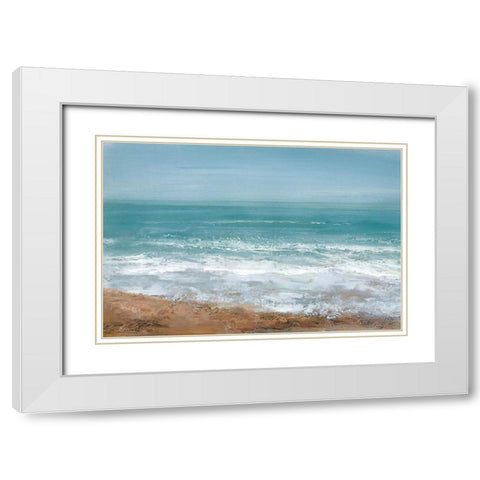 Hazy Days White Modern Wood Framed Art Print with Double Matting by Gold, Caroline