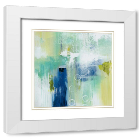 Swept Off My Feet I White Modern Wood Framed Art Print with Double Matting by Hawkins, Julie