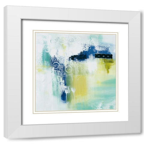 Swept Off My Feet II White Modern Wood Framed Art Print with Double Matting by Hawkins, Julie