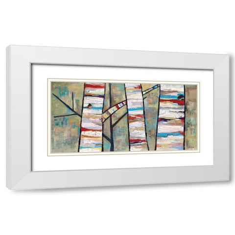 Converse White Modern Wood Framed Art Print with Double Matting by Swider, Staci