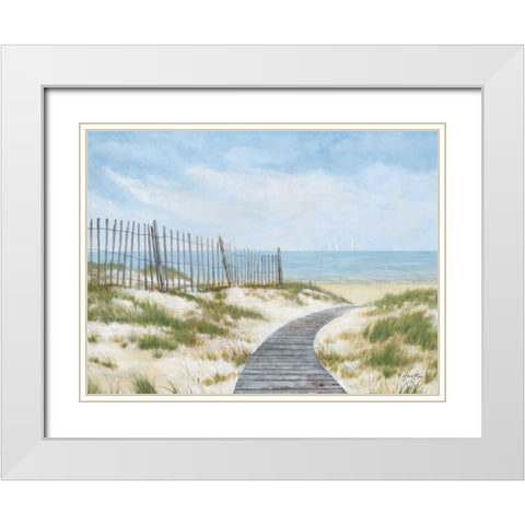 Breezing Up White Modern Wood Framed Art Print with Double Matting by Fisk, Arnie