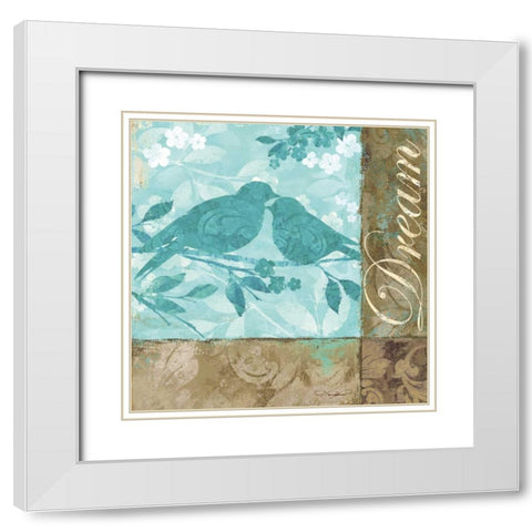 Dream White Modern Wood Framed Art Print with Double Matting by Mallett, Keith