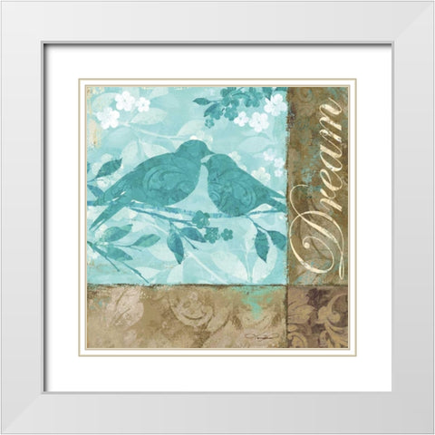 Dream White Modern Wood Framed Art Print with Double Matting by Mallett, Keith