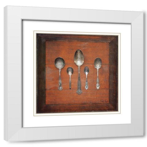 Meal Time II White Modern Wood Framed Art Print with Double Matting by Atria, Cristin
