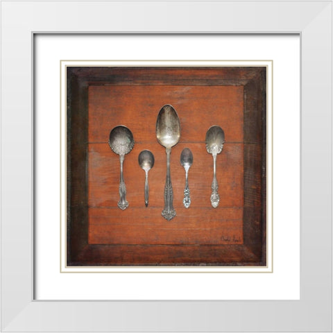 Meal Time II White Modern Wood Framed Art Print with Double Matting by Atria, Cristin