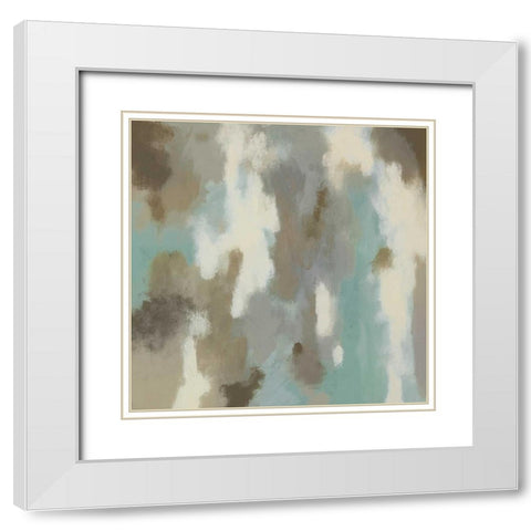 Glistening Waters I White Modern Wood Framed Art Print with Double Matting by Vindedzis, Rita