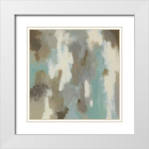 Glistening Waters I White Modern Wood Framed Art Print with Double Matting by Vindedzis, Rita