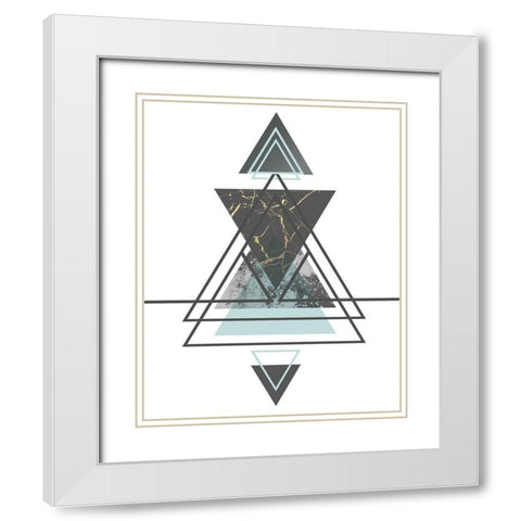 Steady II White Modern Wood Framed Art Print with Double Matting by Alvarez, Genesis