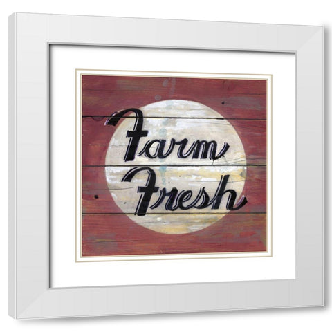 Farm Fresh II White Modern Wood Framed Art Print with Double Matting by Fisk, Arnie