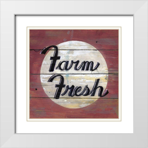 Farm Fresh II White Modern Wood Framed Art Print with Double Matting by Fisk, Arnie