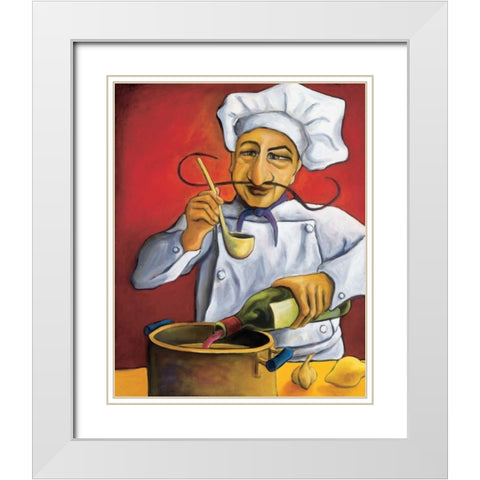 Gerard White Modern Wood Framed Art Print with Double Matting by Rafuse, Will