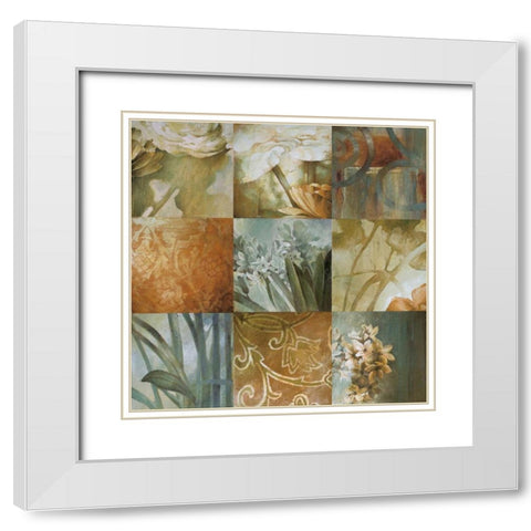 Square Choices White Modern Wood Framed Art Print with Double Matting by Thompson, Linda