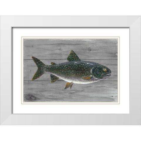Cold Lake Beauty White Modern Wood Framed Art Print with Double Matting by Fisk, Arnie